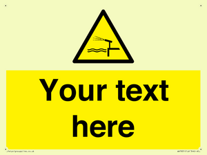 Custom warning water cannon